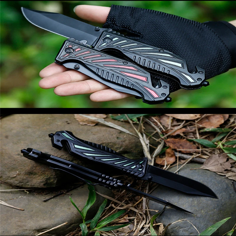 Adventure Folding Knife Multifunctional High Hardness 3Cr13 Blade Aluminum Handle Camping Self Defense Rescue EDC Tool Knives
Adventure Folding Knife Multifunctional High Hardness 3Cr13 Blade Aluminum Handle Camping Self Defense Rescue EDC Tool Knives