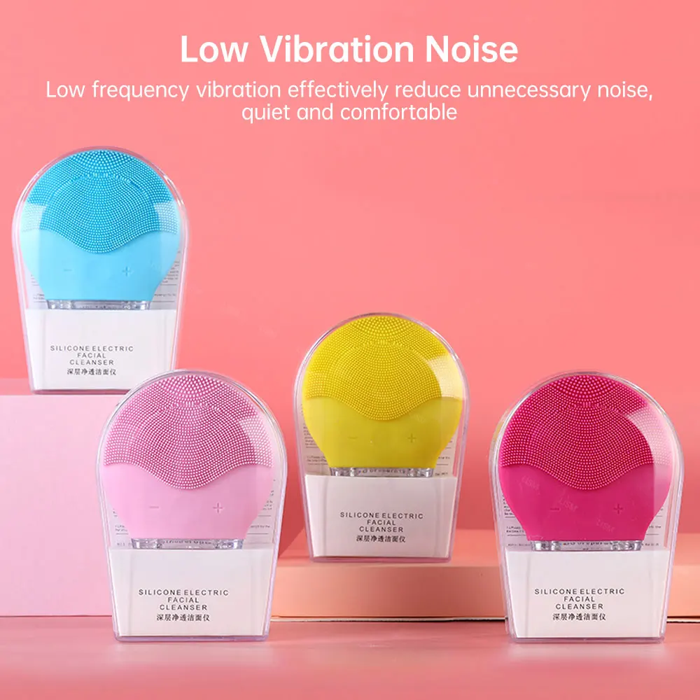 Ultrasonic Silicone Electric Facial Cleansing Brush Sonic Face Cleanser Cleansing Skin Mini Washing Massager Brush Rechargeable
Ultrasonic Silicone Electric Facial Cleansing Brush Sonic Face Cleanser Cleansing Skin Mini Washing Massager Brush Rechargeable