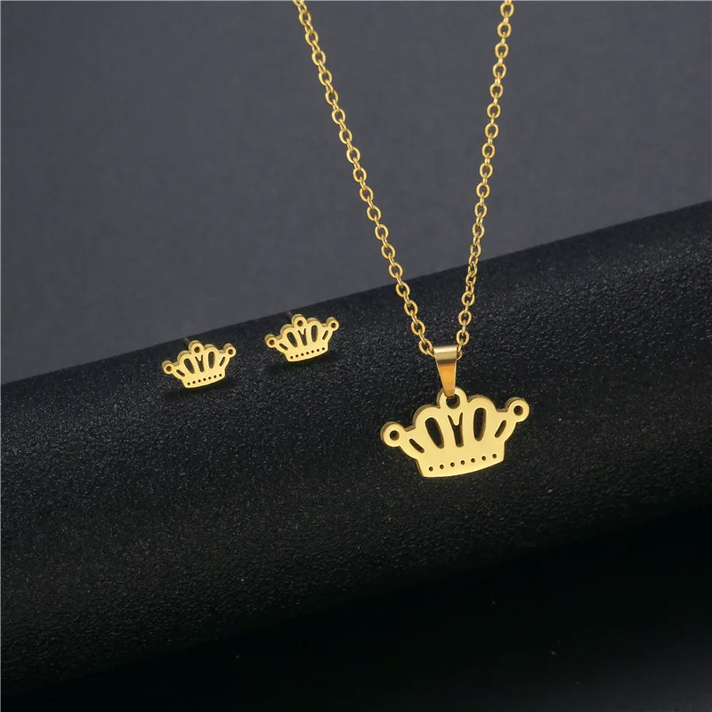 Small Stainless Steel lucky Queen crown love Pendant Chain Necklace Jewelry Wedding Love you Women Mother Jewelry
Small Stainless Steel lucky Queen crown love Pendant Chain Necklace Jewelry Wedding Love you Women Mother Jewelry