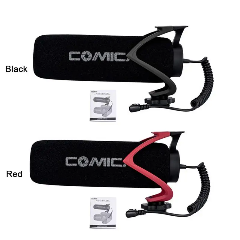 Comica Cvm-V30 Lite Microphone with Super-Cardioid Polar Pattern Cold-Shoe Design Condenser Mic for Smartphone Camera Black
Comica Cvm-V30 Lite Microphone with Super-Cardioid Polar Pattern Cold-Shoe Design Condenser Mic for Smartphone Camera Black