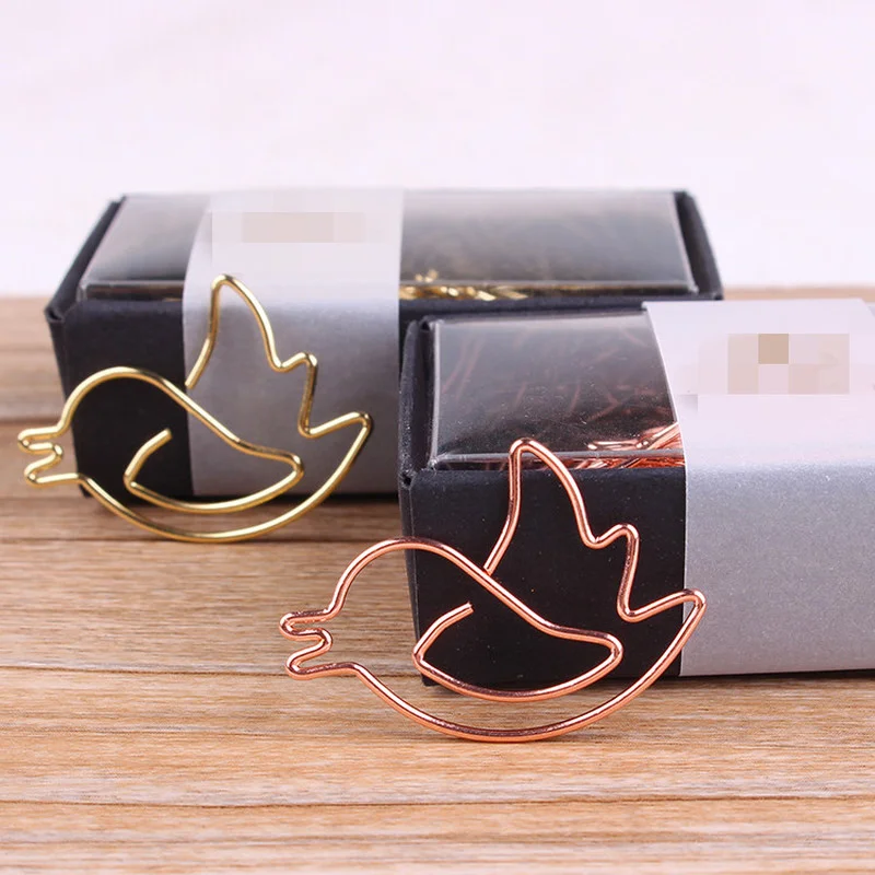 20 Pcs Rose Gold Bird Paper Clip Cute Paperclip Creative Korean Pin Buckle Office Supplies Bookmark Folder Binding Stationery
20 Pcs Rose Gold Bird Paper Clip Cute Paperclip Creative Korean Pin Buckle Office Supplies Bookmark Folder Binding Stationery
