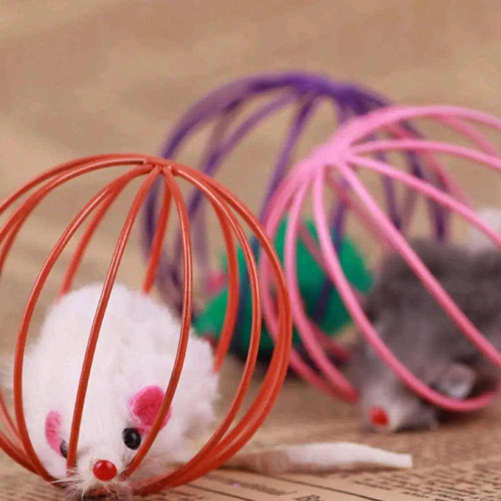 HOT SALES!!! Creative Faux Mouse Rat in Cage Ball Pet Cat Fun Gift Play Playing Catch Toy 
HOT SALES!!! Creative Faux Mouse Rat in Cage Ball Pet Cat Fun Gift Play Playing Catch Toy