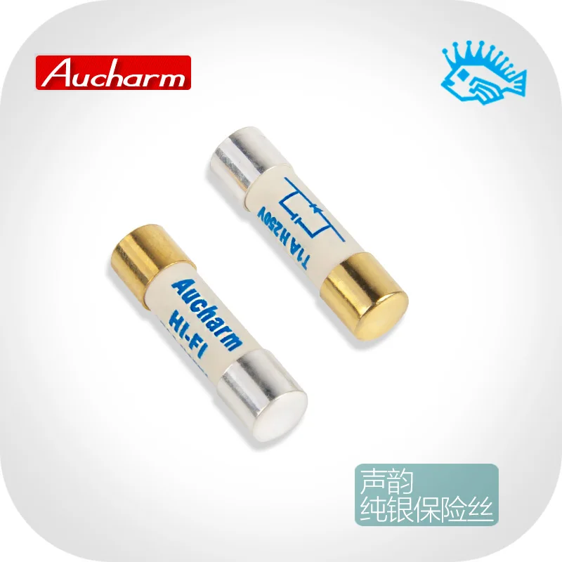 1pcs Slow-melting sterling silver gold-plated fuse Aucharm HIFI fuse CD amplifier amp sound 5x20mm
1pcs Slow-melting sterling silver gold-plated fuse Aucharm HIFI fuse CD amplifier amp sound 5x20mm