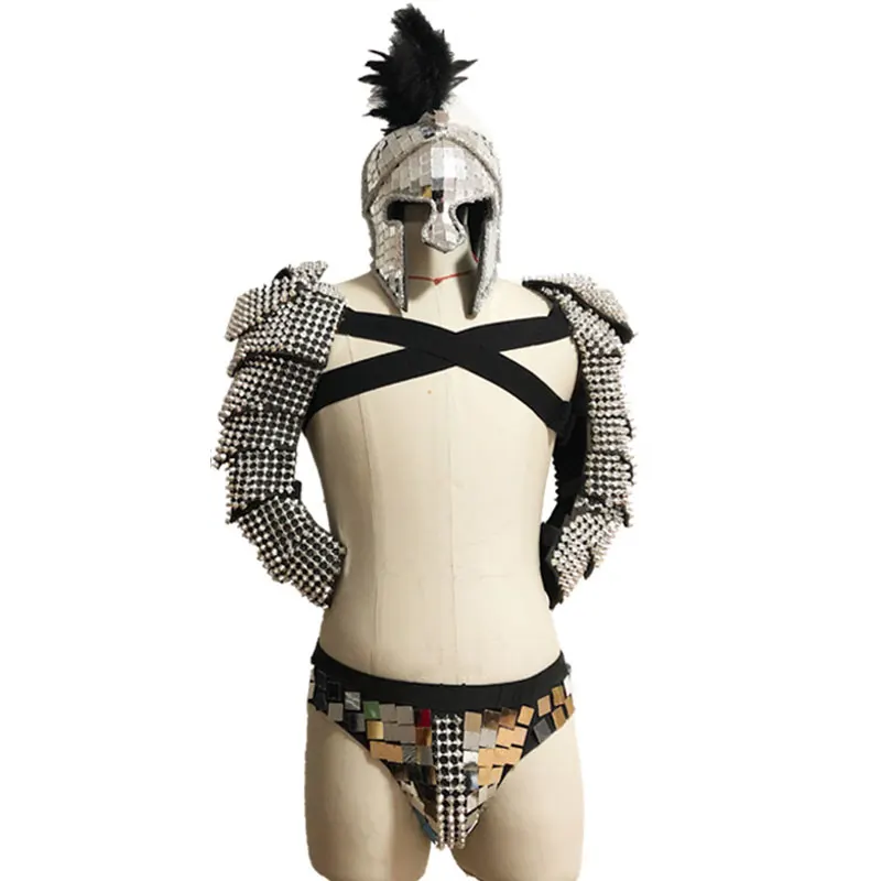 Roman Samurai mirror stage costume sets dj party rave cosplay performance clothing bar sexy man catwalk show gogo costume armor
Roman Samurai mirror stage costume sets dj party rave cosplay performance clothing bar sexy man catwalk show gogo costume armor