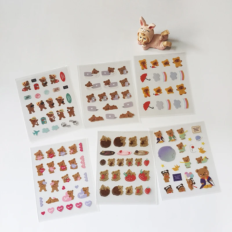 Декоративная наклейка в виде симпатичного медведя из мультфильма в Корейском стиле, 1 шт.
Декоративная наклейка в виде симпатичного медведя из мультфильма в Корейском стиле, 1 шт.