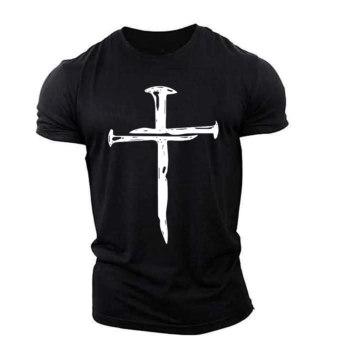 New summer cross graphics Christian style casual street hip-hop funny men and women round neck breathable sports popular short
New summer cross graphics Christian style casual street hip-hop funny men and women round neck breathable sports popular short