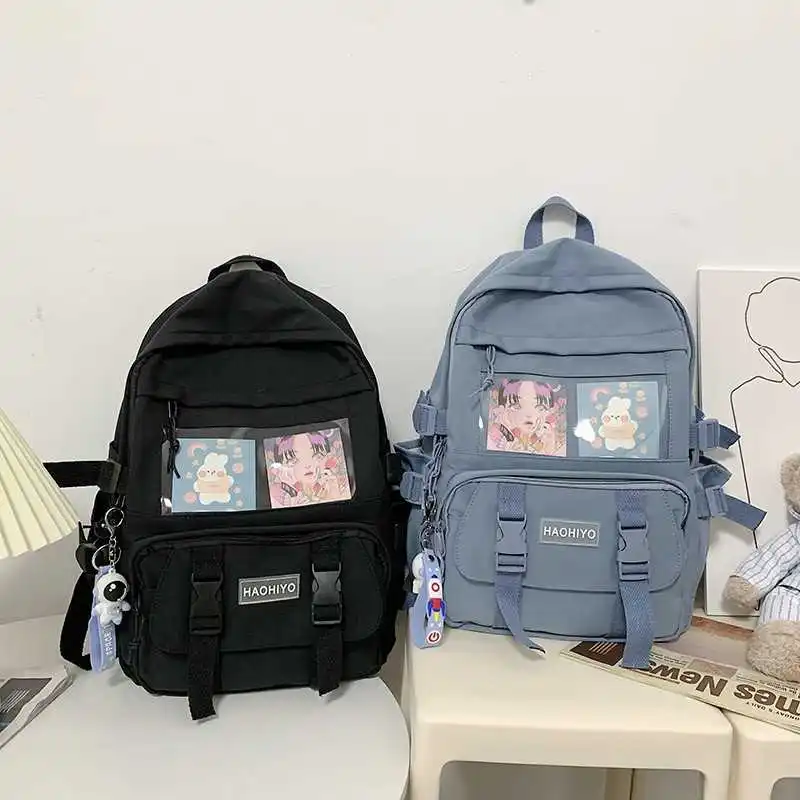 Japanese solid color female mannequin dwaterproof water bag university girl bags large capacity simple travel backpacks
Japanese solid color female mannequin dwaterproof water bag university girl bags large capacity simple travel backpacks