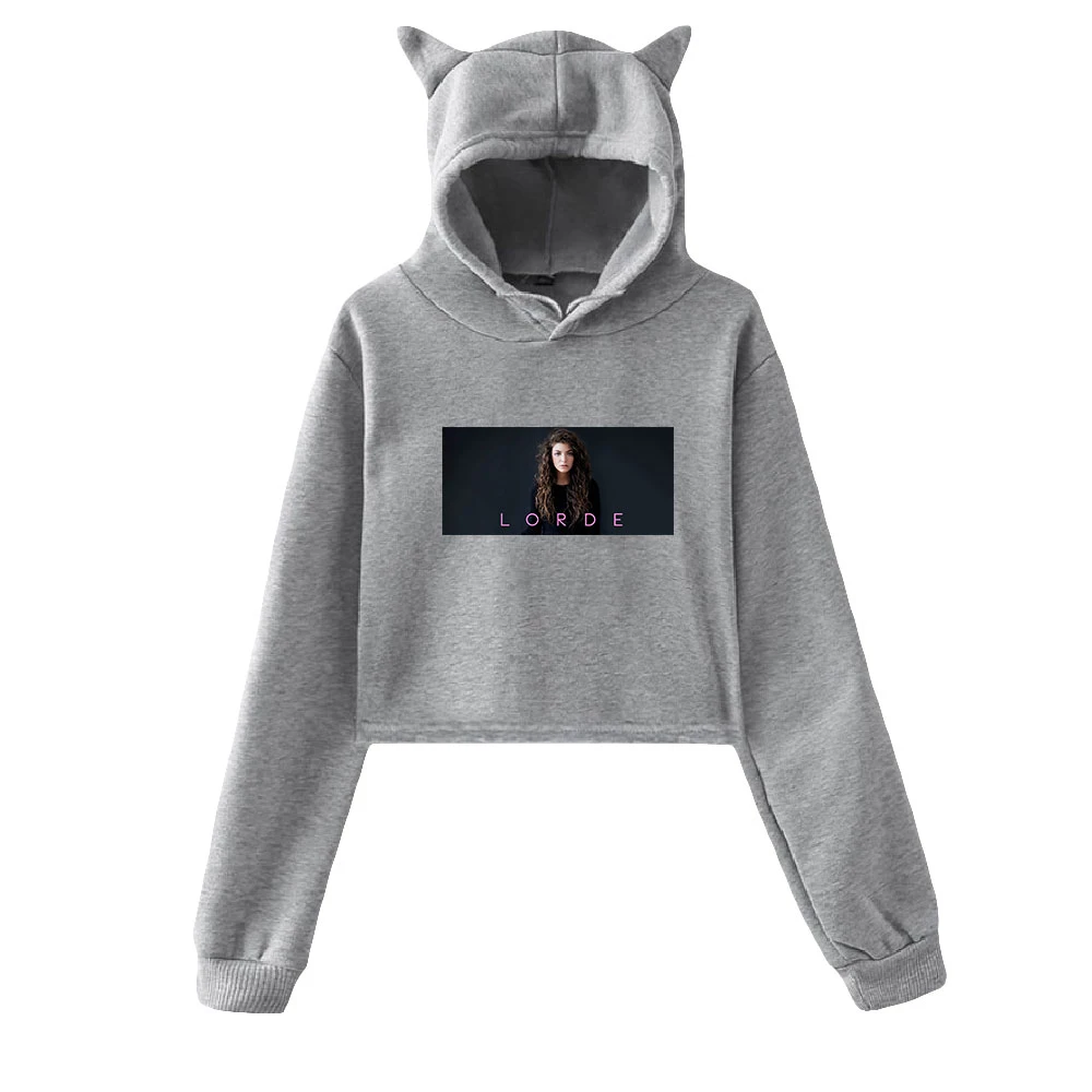 Lorde Printed Cat Cropped Hoodies Women Long Sleeve Hooded Pullover Crop Tops Hot Sale Casual Streetwear Clothes
Lorde Printed Cat Cropped Hoodies Women Long Sleeve Hooded Pullover Crop Tops Hot Sale Casual Streetwear Clothes