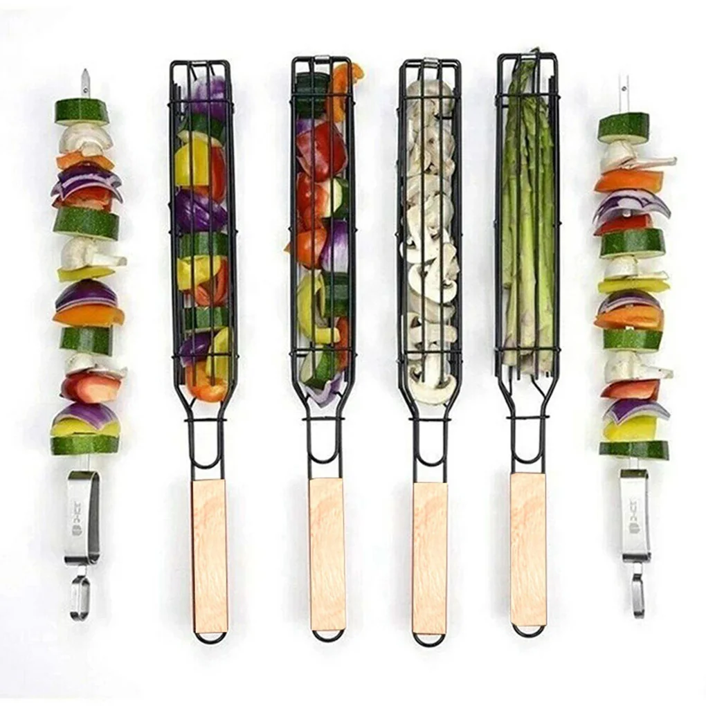 1/2pcs Portable BBQ Grilling Basket Stainless Steel Nonstick Barbecue Grill Basket Tools Mesh Kitchen Outdoor Barbecue Tools
1/2pcs Portable BBQ Grilling Basket Stainless Steel Nonstick Barbecue Grill Basket Tools Mesh Kitchen Outdoor Barbecue Tools