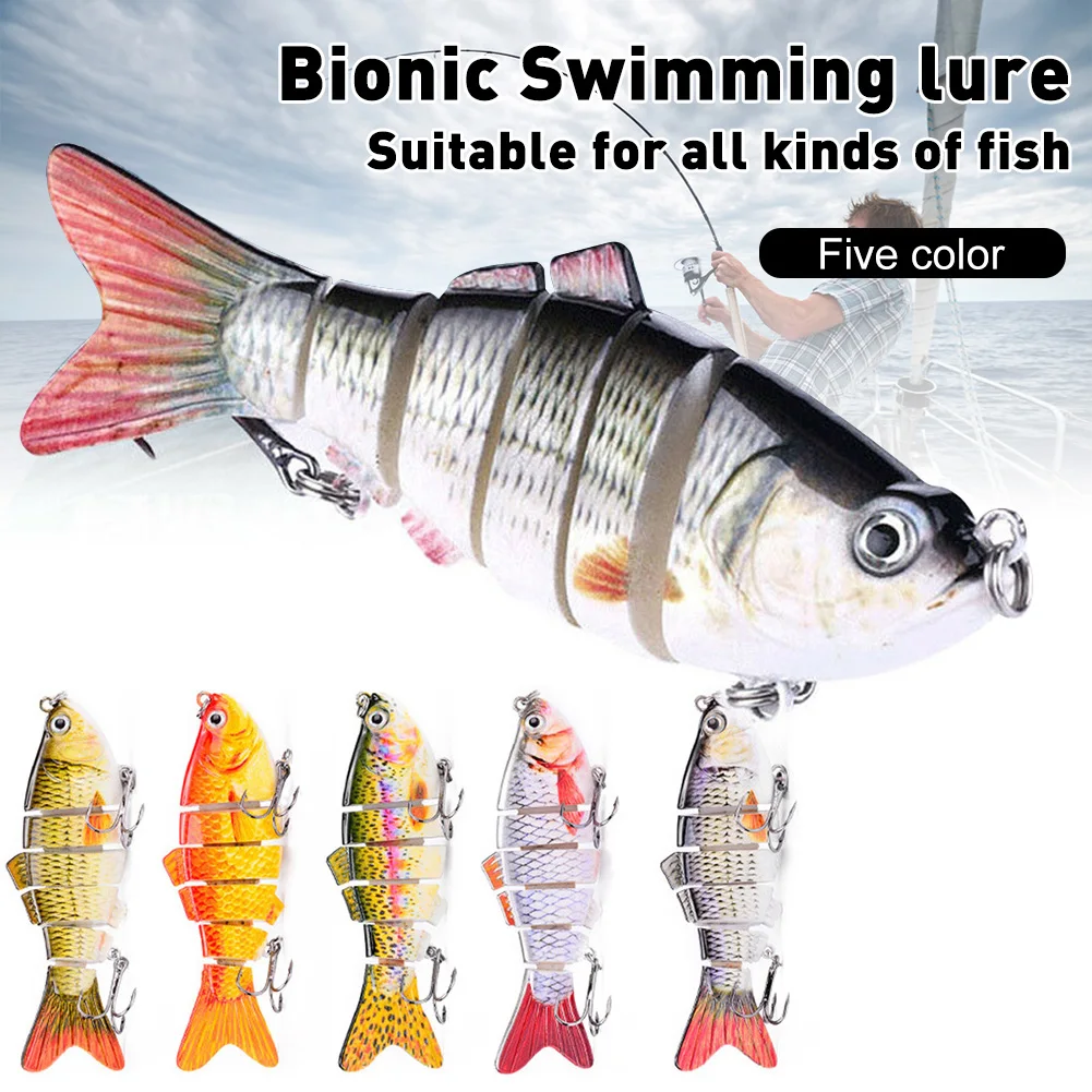 5Pcs Fishing Lure 3.9" Swimbait Bass Fishing Hard Lure 6-segment Jointed Lure with Tackle Box High Recommend Hot Sale
5Pcs Fishing Lure 3.9" Swimbait Bass Fishing Hard Lure 6-segment Jointed Lure with Tackle Box High Recommend Hot Sale