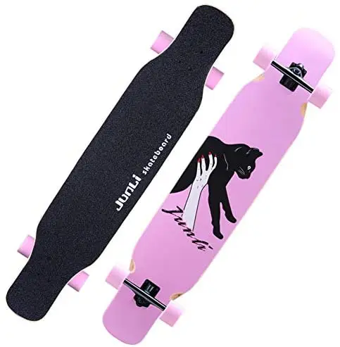 Skateboard 47" Girl Dance Longboard 8 Layers of Maple Deck, Pattern, Freestyle for Girls Road Skateboard, Load 150KG
Skateboard 47" Girl Dance Longboard 8 Layers of Maple Deck, Pattern, Freestyle for Girls Road Skateboard, Load 150KG