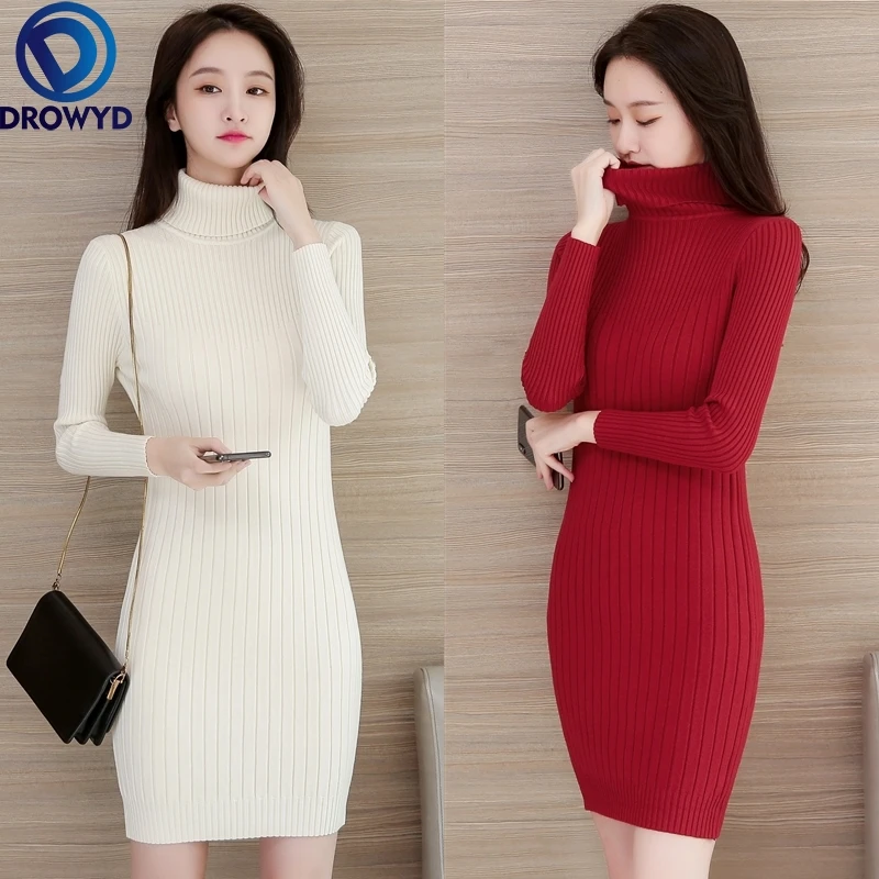 Women Sexy Stretch Sweaters Pullover Dress 2021 Autumn Winter New Fashion Turtleneck Knitted Pullovers Mini Party Dress Vestidos
Women Sexy Stretch Sweaters Pullover Dress 2021 Autumn Winter New Fashion Turtleneck Knitted Pullovers Mini Party Dress Vestidos