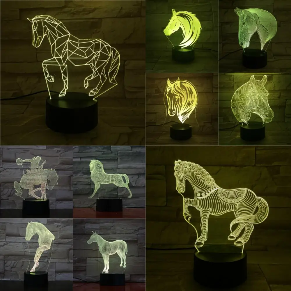 12 Kinds Horse 3D LED USB Lamp 7 Colors Touch Remote Sleeping Animal Night Light Home Deocration Luminaria Child Birthday Presen
12 Kinds Horse 3D LED USB Lamp 7 Colors Touch Remote Sleeping Animal Night Light Home Deocration Luminaria Child Birthday Presen