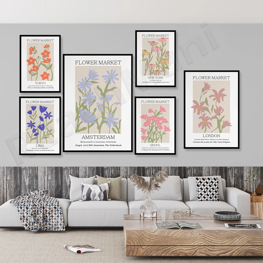Flower market poster, retro minimalist wall art color flower poster, flower market wall decoration gallery flower shop gift
Flower market poster, retro minimalist wall art color flower poster, flower market wall decoration gallery flower shop gift