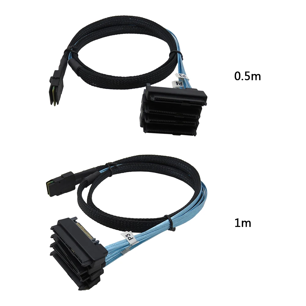 Internal Mini SAS 36P SFF 8087 to 4 SAS 29P SFF-8482 Cable with 15P SATA Power Splitter Cable Computer Accessories
Internal Mini SAS 36P SFF 8087 to 4 SAS 29P SFF-8482 Cable with 15P SATA Power Splitter Cable Computer Accessories