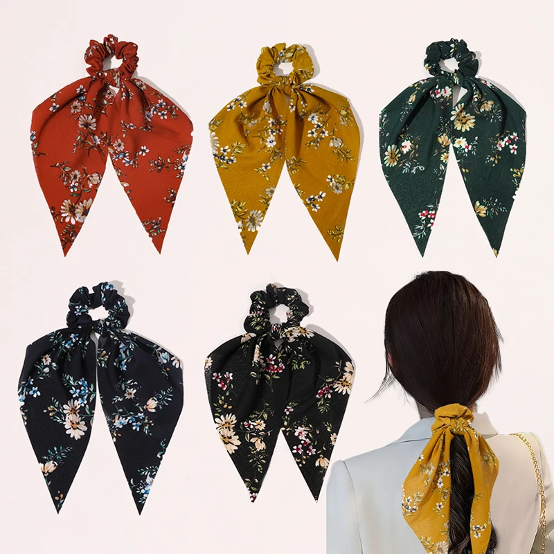 2021 New Floral Print Women Ponytail Scarf Elastic Hair Bands for Women Hair Bow Ties Scrunchies Hair Ropes Ribbon Hairbands
2021 New Floral Print Women Ponytail Scarf Elastic Hair Bands for Women Hair Bow Ties Scrunchies Hair Ropes Ribbon Hairbands