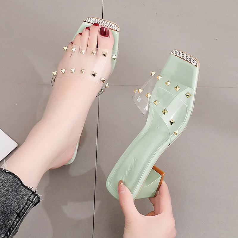 Women's Sandals 2021 Summer New Fairy Style Crystal with Transparent Rivets Breathable Fashion Mid-heel Slippers
Women's Sandals 2021 Summer New Fairy Style Crystal with Transparent Rivets Breathable Fashion Mid-heel Slippers