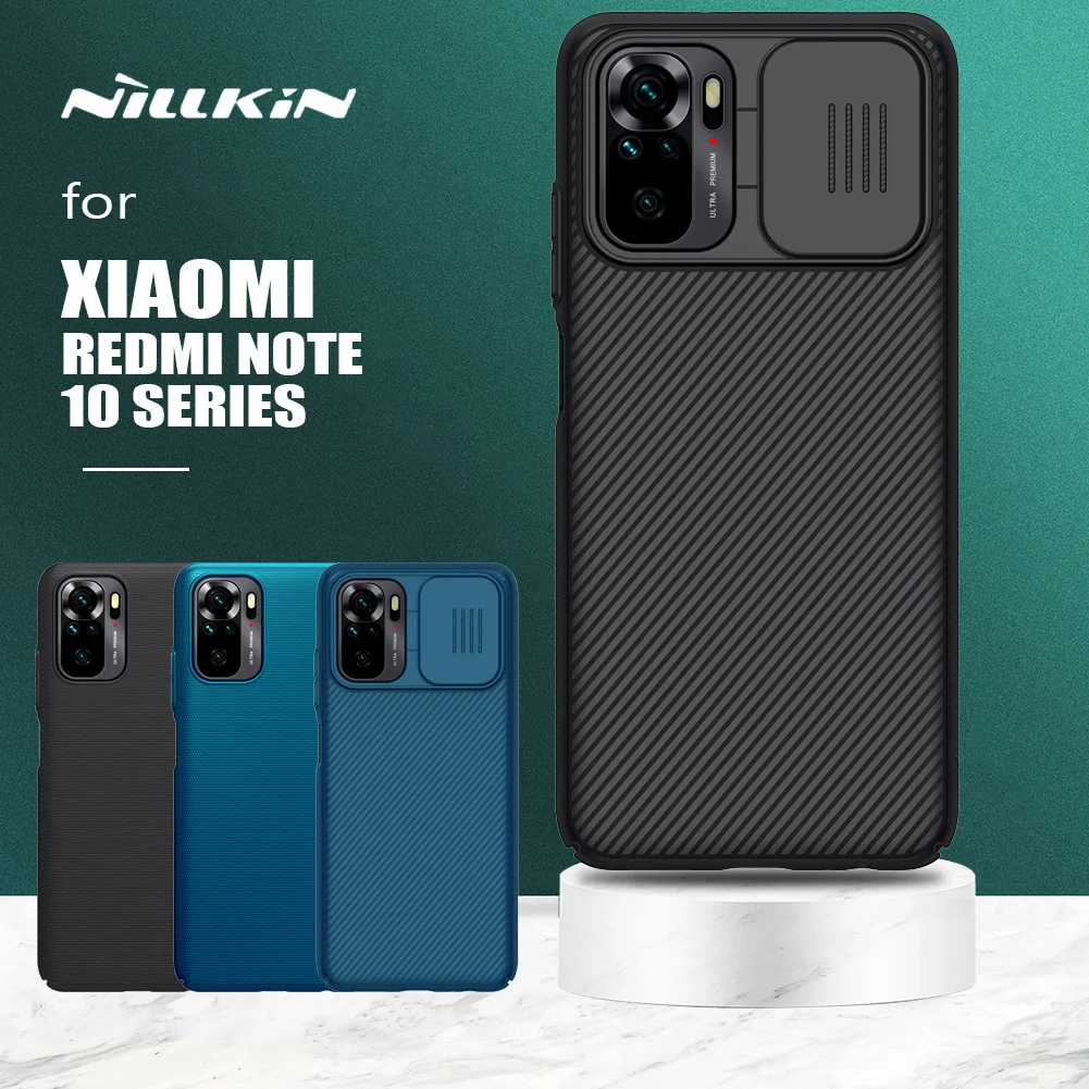 Чехол Nillkin для Xiaomi Redmi Note 10 Pro чехол камеры Camshield тонкий жесткий матовый из