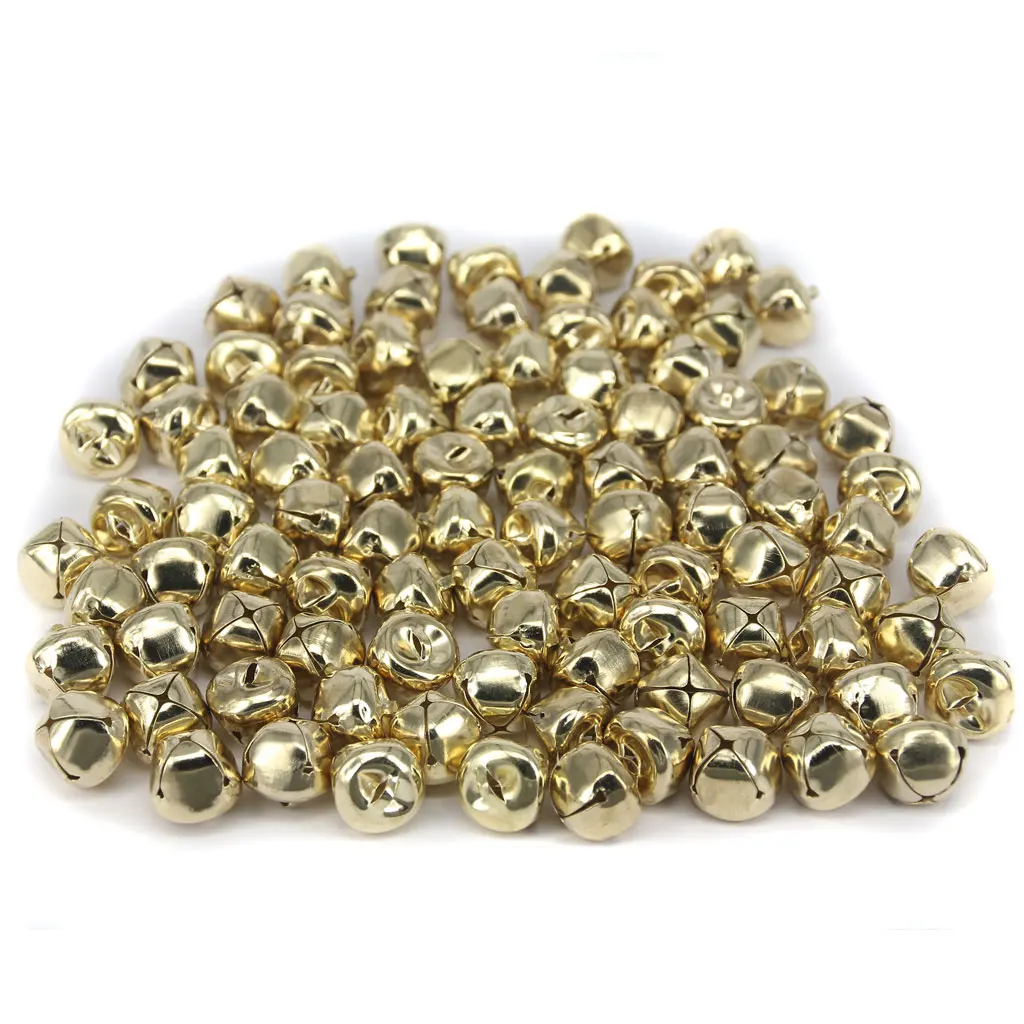 Pack of 100 15mm Iron Ball Jingle Bells for Jewelry Making DIY Decoration Gold
Pack of 100 15mm Iron Ball Jingle Bells for Jewelry Making DIY Decoration Gold