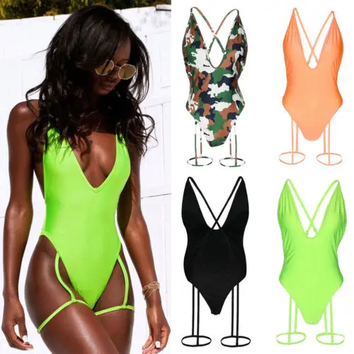 Sexy Women One Piece Swimwear Soild Bathing Monokini Push Up Padded Bikini Swimsuit Bandage Cross Swimwear
Sexy Women One Piece Swimwear Soild Bathing Monokini Push Up Padded Bikini Swimsuit Bandage Cross Swimwear