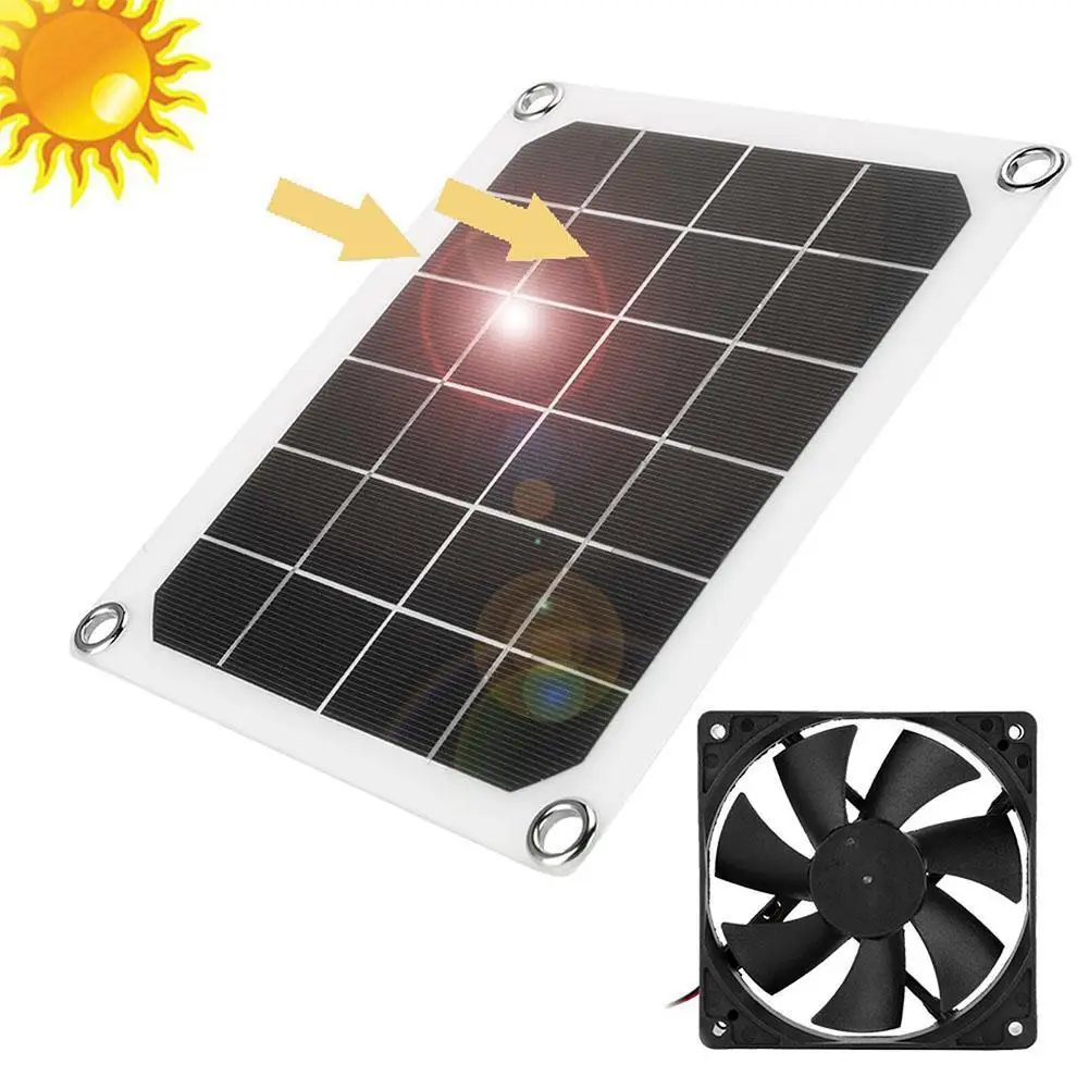 10W 5V Solar Exhaust Fan Air Extractor Solar Panel 6 Inch Mini Ventilator Fan Power Supply For Dog Chicken Coop Greenhouse RV
10W 5V Solar Exhaust Fan Air Extractor Solar Panel 6 Inch Mini Ventilator Fan Power Supply For Dog Chicken Coop Greenhouse RV