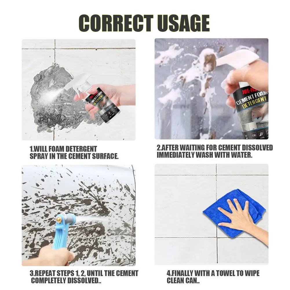 60/120ml Car Cement Cleaner Dirt Remover Cleaning Spray Accessories Multifunctional Concrete Dissolving Agent Home Tile | Дом и сад
