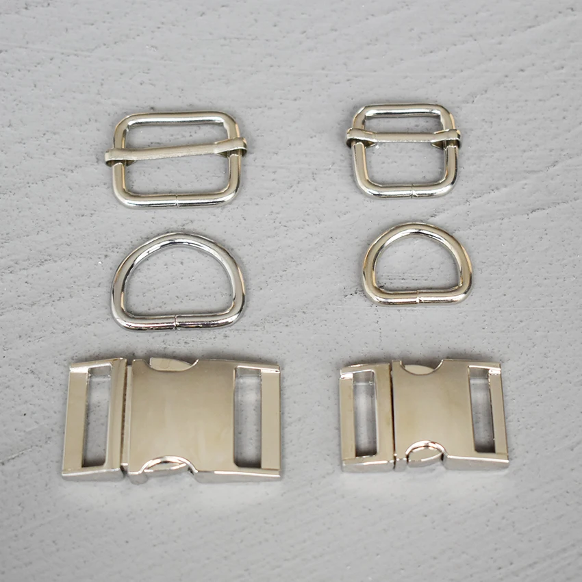 10 Sets 20/25mm Webbing Metal Hardware Strap Slider D Ring Release Belt Buckle For Dog Collar Paracord Sewing Accessory 4s
10 Sets 20/25mm Webbing Metal Hardware Strap Slider D Ring Release Belt Buckle For Dog Collar Paracord Sewing Accessory 4s