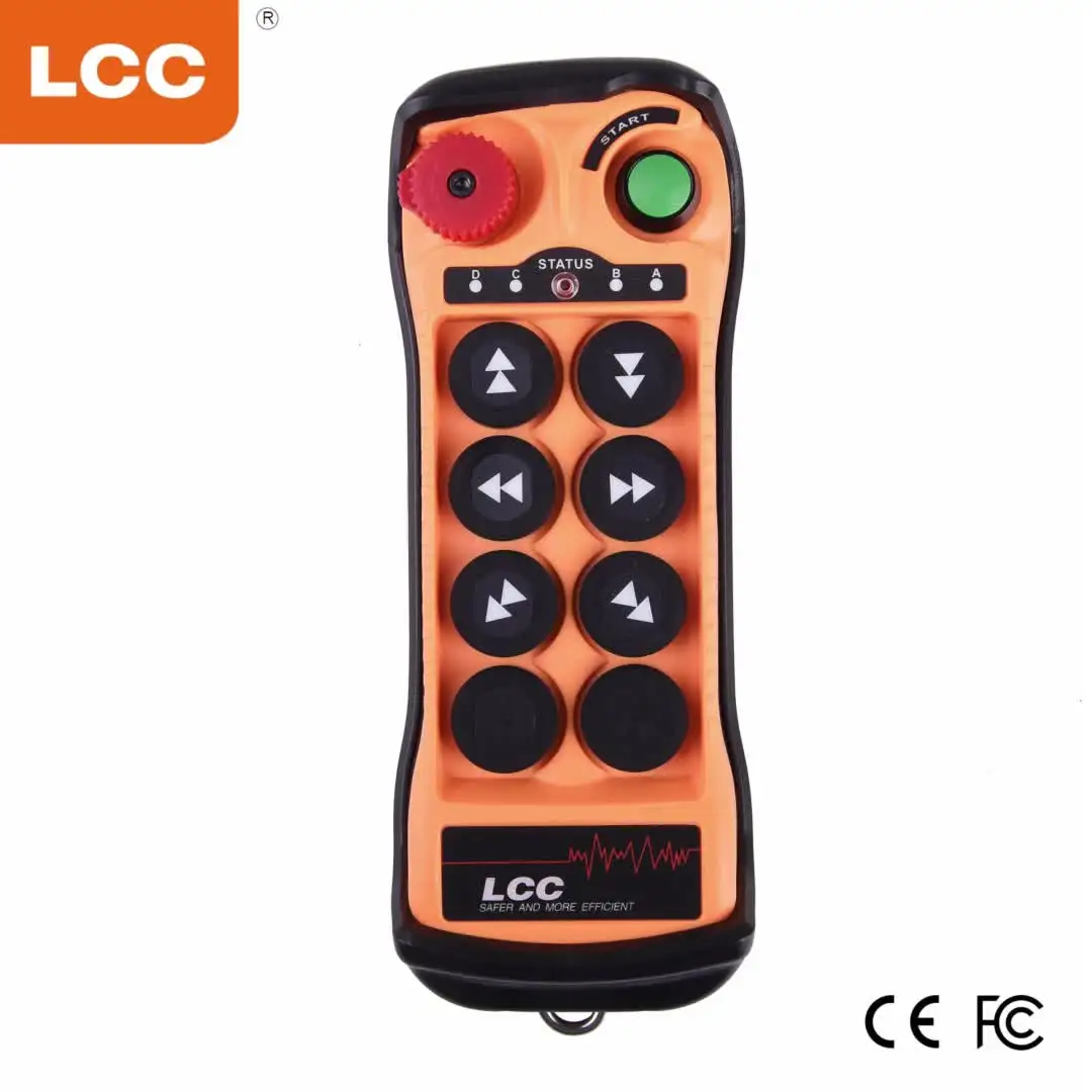 

Q606 LCC 6-кнопочный промышленный беспроводной пульт дистанционного управления для подъемника и крана