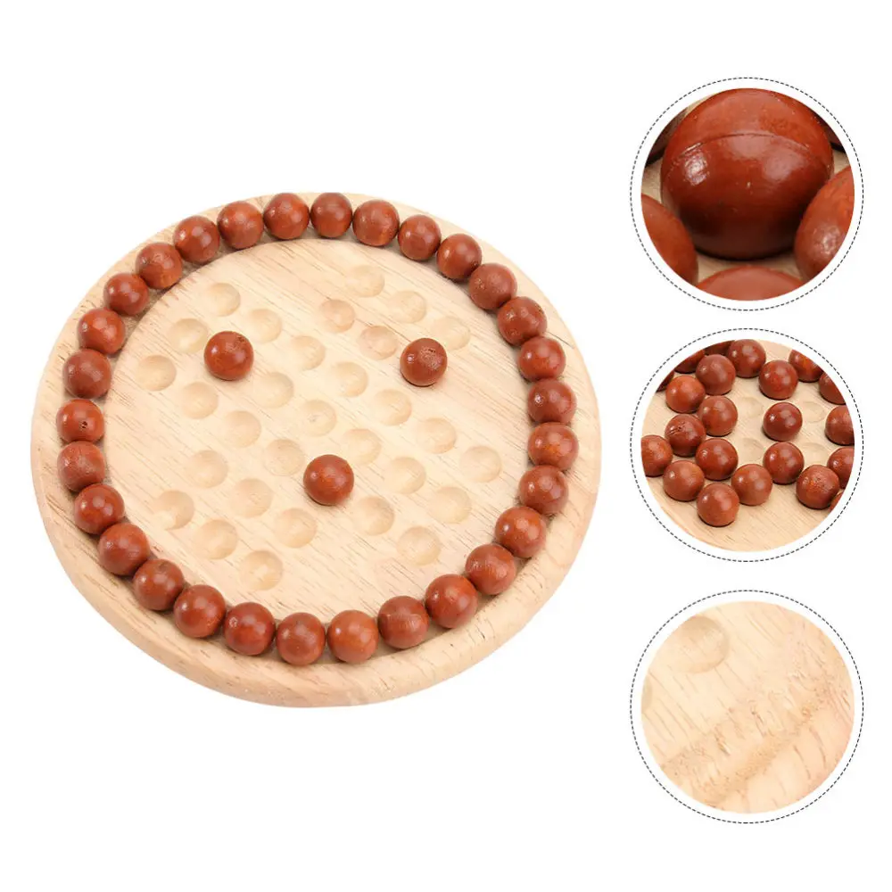 2 Sets Solitaire Board Chess Wood Intelligence Chess Educational Plaything
2 Sets Solitaire Board Chess Wood Intelligence Chess Educational Plaything