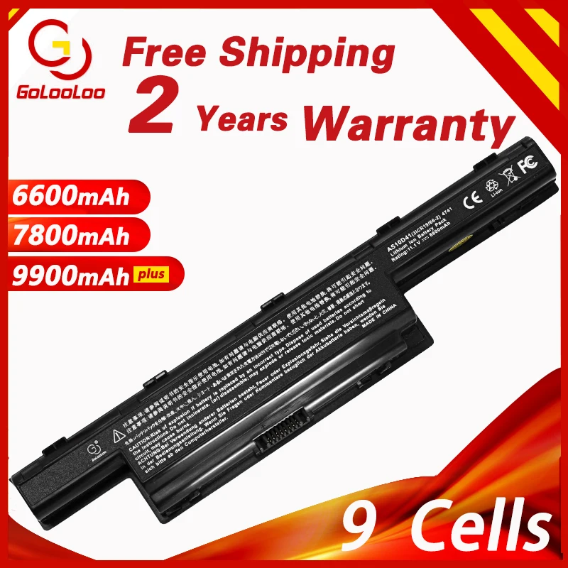 9 Cells Laptop Battery For Acer Aspire V3 5741 5742 5750 5551G 5560G 5741G 5750G AS10D31 AS10D51 AS10D61 AS10D71 AS10D75 AS10D81
9 Cells Laptop Battery For Acer Aspire V3 5741 5742 5750 5551G 5560G 5741G 5750G AS10D31 AS10D51 AS10D61 AS10D71 AS10D75 AS10D81