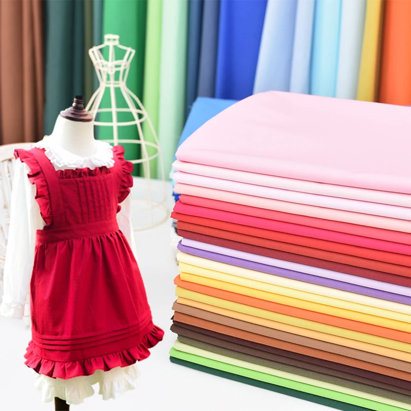140x50cm Pure Cotton Solid Color Poplin Fabric Sewing Fabric Making Clothing Shirt Skirt Children's Handmade Patchwork Cloth
140x50cm Pure Cotton Solid Color Poplin Fabric Sewing Fabric Making Clothing Shirt Skirt Children's Handmade Patchwork Cloth