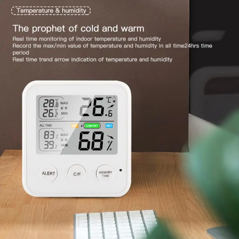 Digital LCD Thermometer hygrometer Indoor Temperature Sensor Humidity Meter Weather Station White Black Thermometer Humidity
Digital LCD Thermometer hygrometer Indoor Temperature Sensor Humidity Meter Weather Station White Black Thermometer Humidity