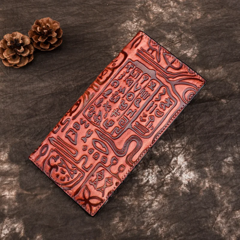 2021 New Genuine Leather Retro Oracle Pattern Large-capacity Wallet Unique Embossing Technology Card Holder Coin Purse Women Men
2021 New Genuine Leather Retro Oracle Pattern Large-capacity Wallet Unique Embossing Technology Card Holder Coin Purse Women Men