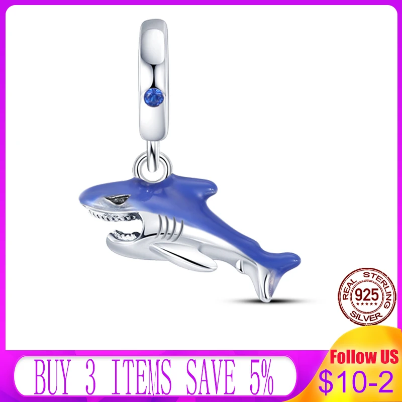 2021 New Ocean Series Blue Shark Charm Fit Original 3mm Bracelet DIY Jewelry KJC035
2021 New Ocean Series Blue Shark Charm Fit Original 3mm Bracelet DIY Jewelry KJC035