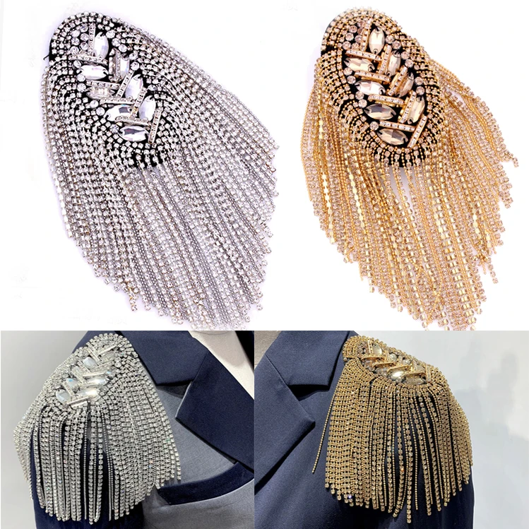 3D Handmade Clothing Accessories Rhinestone Chain Tassel Patch Epaulette Shoulder Bag Luggage Shoes Beaded Shoulder Flower
3D Handmade Clothing Accessories Rhinestone Chain Tassel Patch Epaulette Shoulder Bag Luggage Shoes Beaded Shoulder Flower