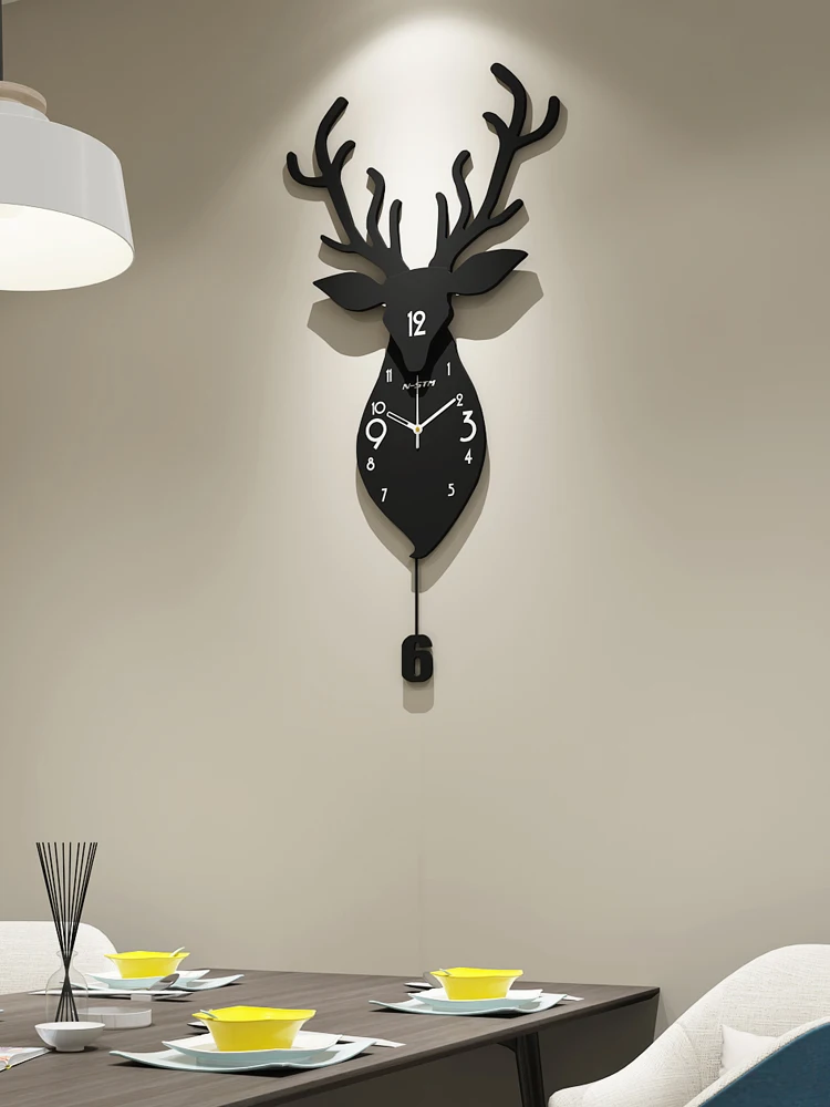 Nordic Deer Wall Clocks Living Room Luxury Fashion Wall Clocks Modern Design Horloge Murale Personality Decoration AA50WC 
Nordic Deer Wall Clocks Living Room Luxury Fashion Wall Clocks Modern Design Horloge Murale Personality Decoration AA50WC