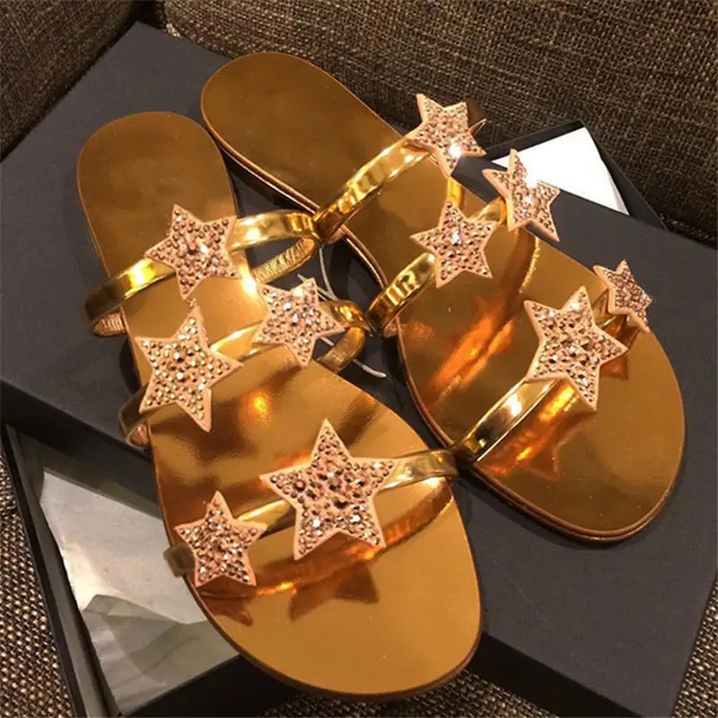 Ollymurs Crystal Slippers Woman New Luxury Brand Narrow Band Rhinestone Flat Shoes Women Summer Sandals Silver Black Slides
Ollymurs Crystal Slippers Woman New Luxury Brand Narrow Band Rhinestone Flat Shoes Women Summer Sandals Silver Black Slides