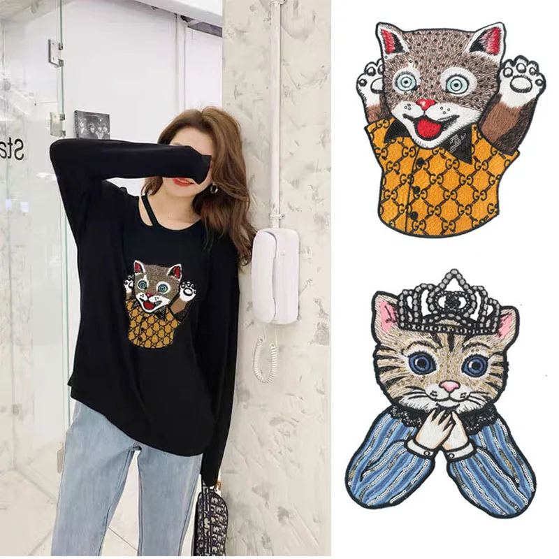 1pc Cat Bear Applique Embroidered Sew on Animal Patches for Clothes Bag Fashion Sticker Badge Diy Decoration Repair High Quality
1pc Cat Bear Applique Embroidered Sew on Animal Patches for Clothes Bag Fashion Sticker Badge Diy Decoration Repair High Quality
