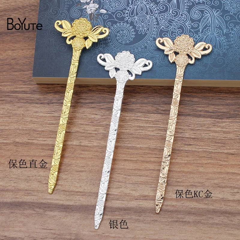 BoYuTe (5 Pieces/Lot) 41*130MM Metal Alloy Flower Hair Stick Diy Hand Made Jewelry Accessories Wholesale
BoYuTe (5 Pieces/Lot) 41*130MM Metal Alloy Flower Hair Stick Diy Hand Made Jewelry Accessories Wholesale