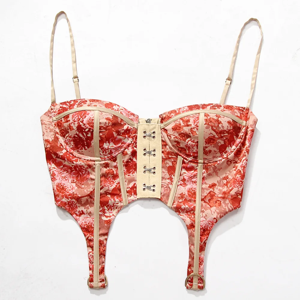 2021 New Women Satin Printed Camisole Top Floral Fashion Sexy Crop Top Push Up Bustier Bra Night Club Party Tank Tops female
2021 New Women Satin Printed Camisole Top Floral Fashion Sexy Crop Top Push Up Bustier Bra Night Club Party Tank Tops female