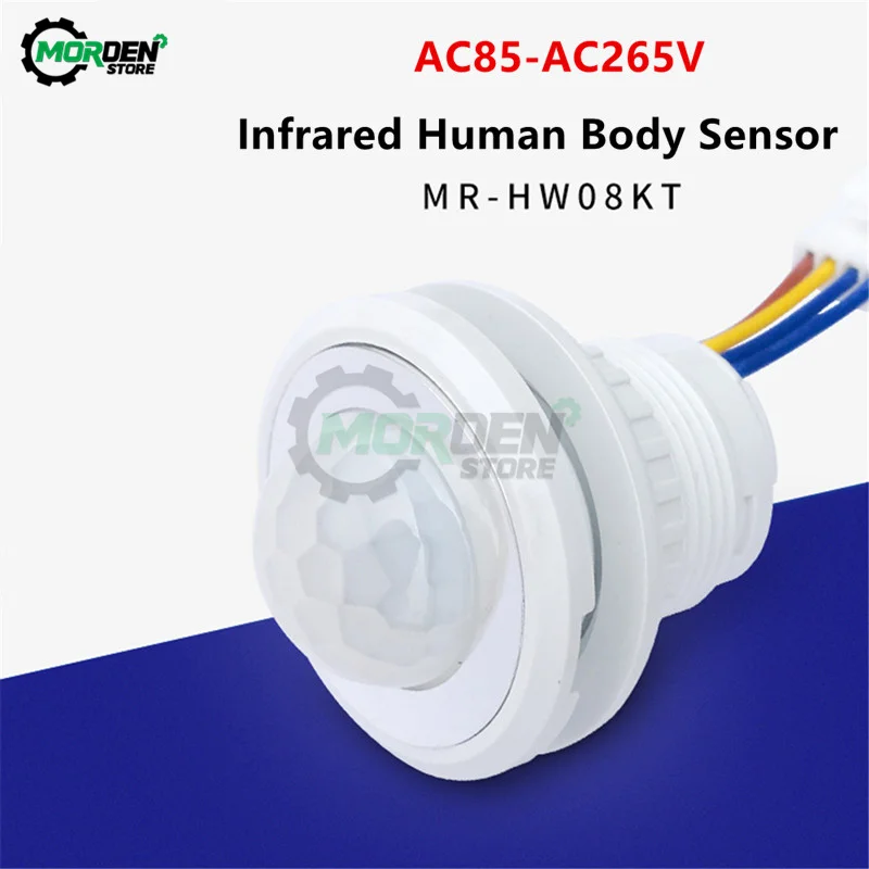 AC 85V-265V LED Embedded PIR Infrared Detector IR Infrared Motion Sensor Switch Switch for Home Lighting Induction
AC 85V-265V LED Embedded PIR Infrared Detector IR Infrared Motion Sensor Switch Switch for Home Lighting Induction
