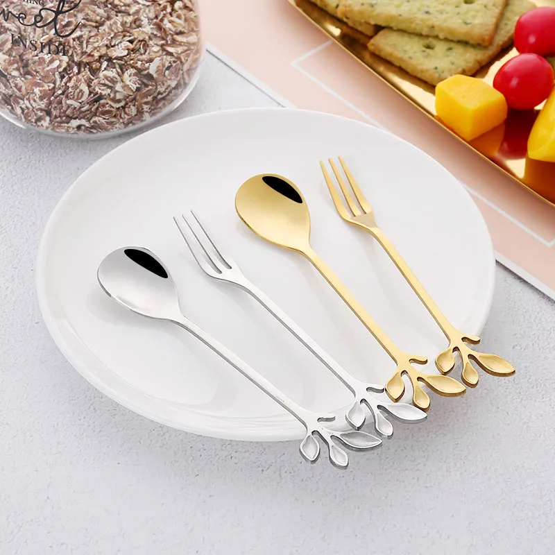 Creative Stainless Steel Spoon Branch Leaves Fork Coffee Christmas Gifts Kitchen Accessories Tableware Decoration
Creative Stainless Steel Spoon Branch Leaves Fork Coffee Christmas Gifts Kitchen Accessories Tableware Decoration