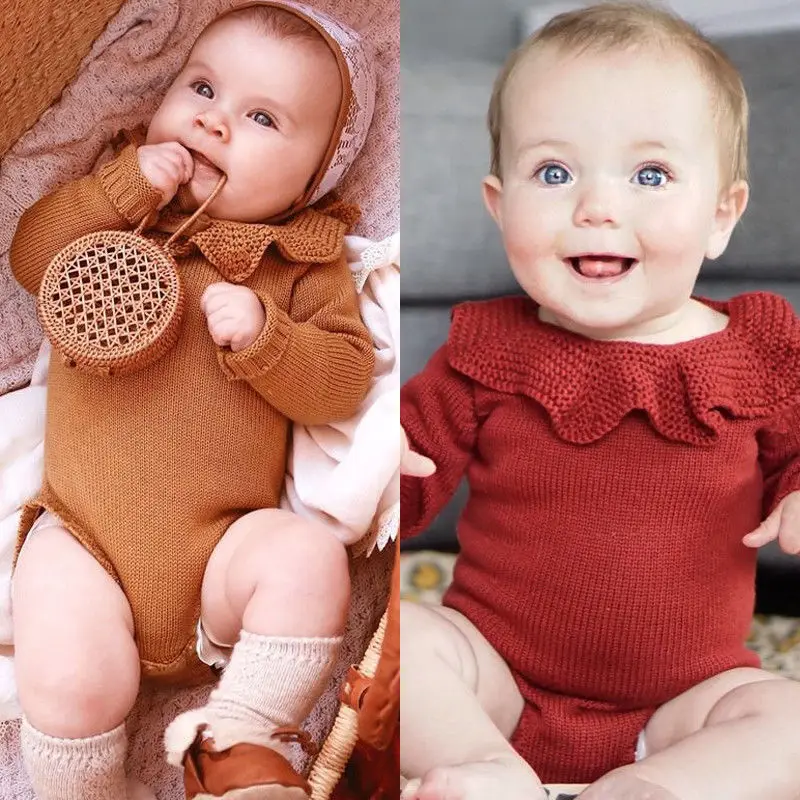 Newborn Baby Sweater Bodysuits Infant Girls Boys Knit Winter Warm Jumpsuits Outfits Set Princess Little Kids Clothes Costumes
Newborn Baby Sweater Bodysuits Infant Girls Boys Knit Winter Warm Jumpsuits Outfits Set Princess Little Kids Clothes Costumes