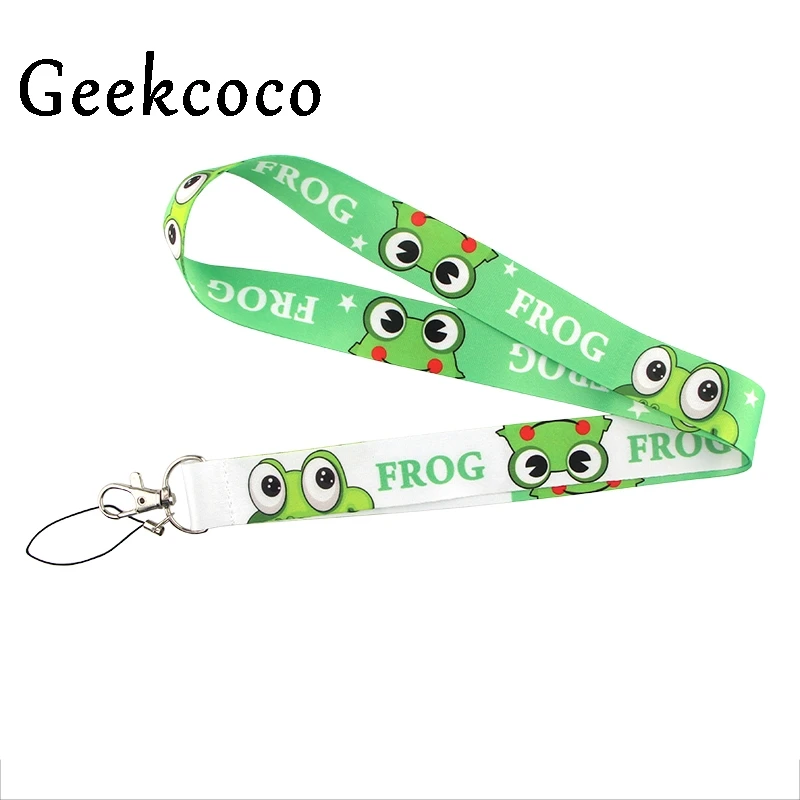 Мультяшный kawaii frog Многофункциональный шнурок ремешок для идентификации карты USB