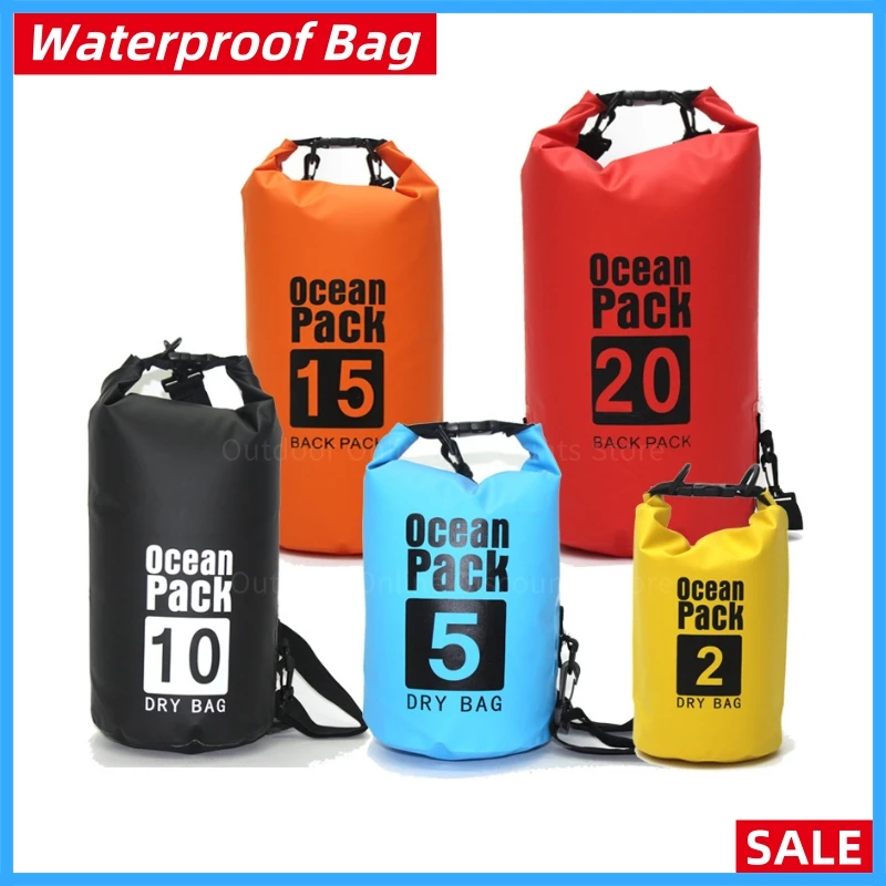 Outdoor Kayaking Waterproof Dry Backpack Water Floating Bag Roll Top Sack For Rafting Boating River Trekking Swimming Pool Kayak 
Outdoor Kayaking Waterproof Dry Backpack Water Floating Bag Roll Top Sack For Rafting Boating River Trekking Swimming Pool Kayak
