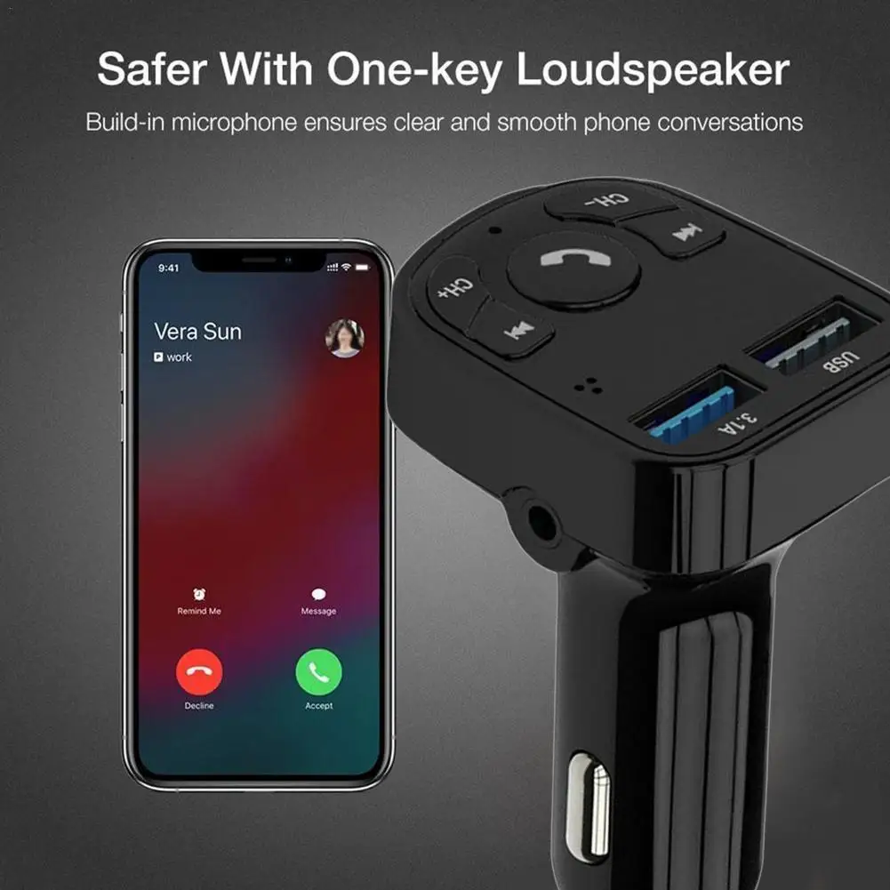 USB Bluetooth FM Transmitter Univesal Wireless Car MP3 Player Handsfree Car Charger AUX Port Jack Connector Bluetooth Adapter
USB Bluetooth FM Transmitter Univesal Wireless Car MP3 Player Handsfree Car Charger AUX Port Jack Connector Bluetooth Adapter