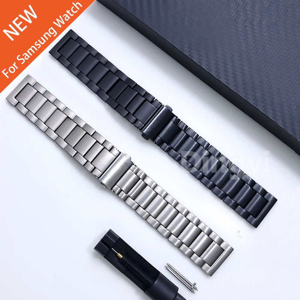For Samsung Galaxy Watch 3 Titanium Strap 45mm / Galaxy Watch 46mm / Gear S3 Smartwatch Band Watchband Metal Bracelet
For Samsung Galaxy Watch 3 Titanium Strap 45mm / Galaxy Watch 46mm / Gear S3 Smartwatch Band Watchband Metal Bracelet