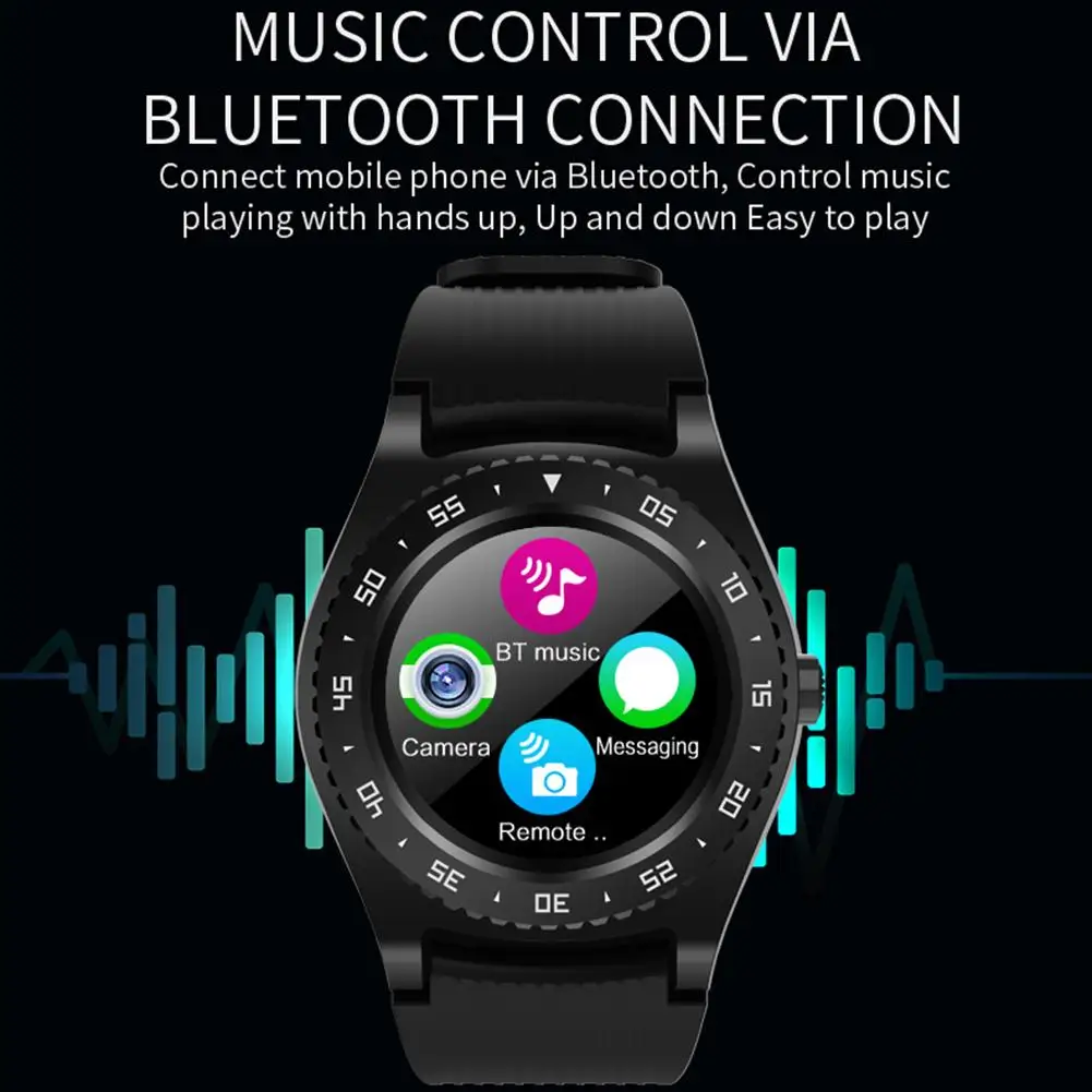 M12 полноцветные Смарт-часы с Bluetooth сенсорным экраном для съемки шагов |