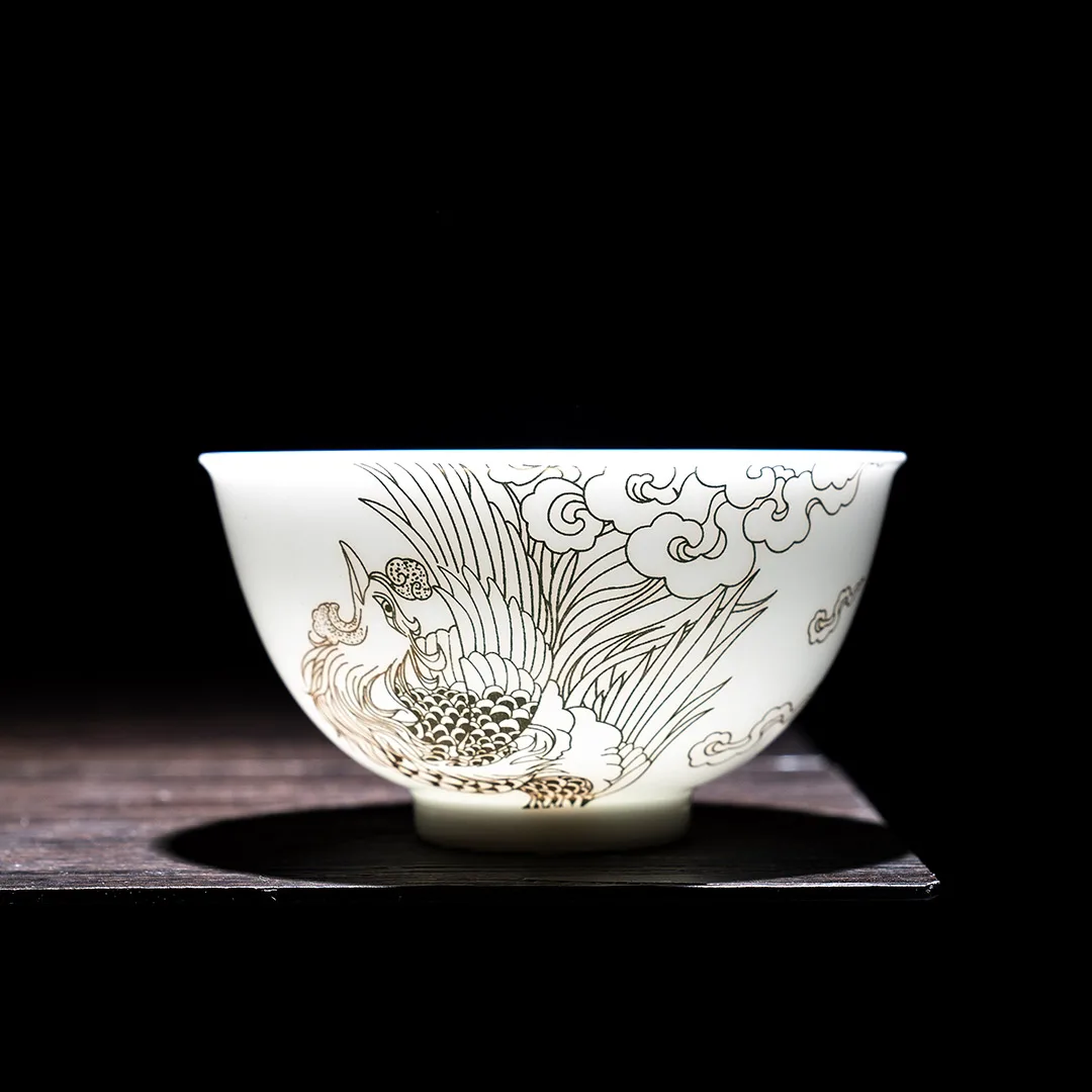 Xiaomi PINZTEA Jingdezhen Ceramic Master Cup Dragon Phoenix Cup Tea Cup Thin and Transparent Dragons and Phoenix Dance Gift Box
Xiaomi PINZTEA Jingdezhen Ceramic Master Cup Dragon Phoenix Cup Tea Cup Thin and Transparent Dragons and Phoenix Dance Gift Box