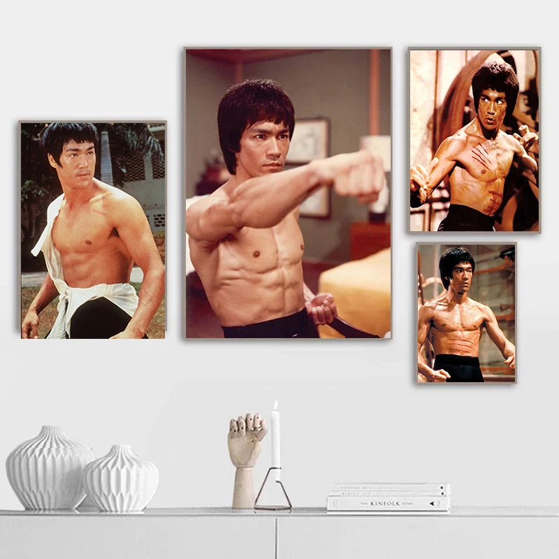 Home Decoration Painting Chinese Kung Fu Superstar Bruce Lee and Poster Art Painting Living Room Decoration Canvas Painting
Home Decoration Painting Chinese Kung Fu Superstar Bruce Lee and Poster Art Painting Living Room Decoration Canvas Painting